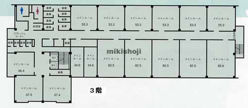 昭和区全域の名古屋ビジネスインキュベータ白金(nabi/白金) 平面1