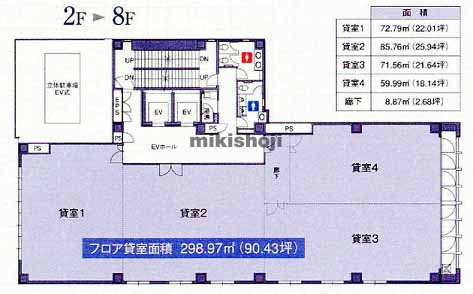 熱田区全域の金山大和ビル 平面1