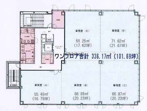 津市全域の津栄町三交ビル 平面1
