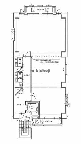 那古野・名駅のスクエアオフィス名駅北 平面1
