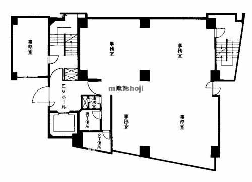 梅田・堂島・中之島の若杉大阪駅前ビル 平面1