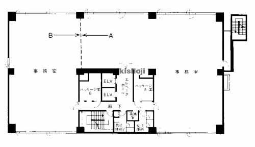梅田・堂島・中之島の大阪小学館ビル 平面1