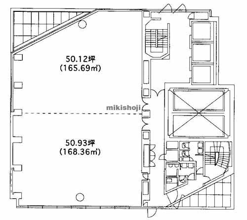 梅田・堂島・中之島の桜橋ＩＭビル 平面1