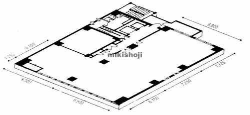 南森町周辺のＡＸＩＳ南森町ビル 平面1
