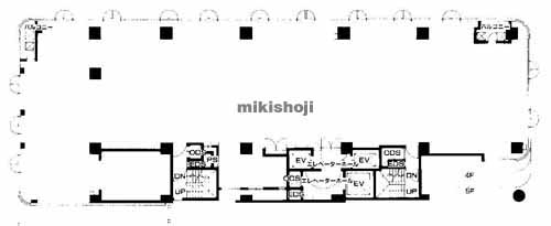 南森町周辺の若杉センタービル本館 平面1