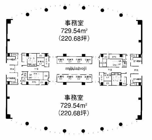 梅田・堂島・中之島のＪＲＷＤ堂島タワー 平面1