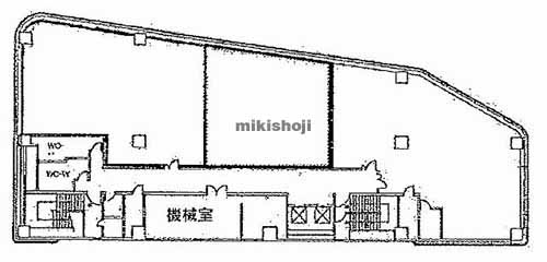 阿倍野筋・旭町・松崎町の阿倍野ベルタ事務所棟 平面1