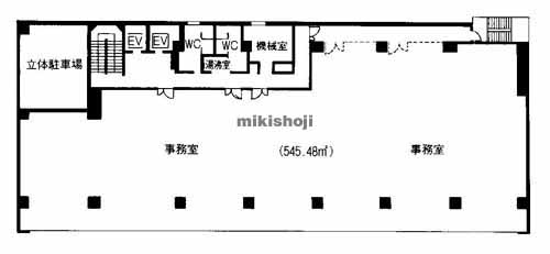井門瓦町第２ビル 平面1