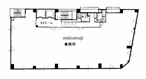 南星瓦町ビル 平面1