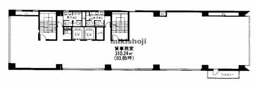土佐堀・京町堀・西本町の快適生活ビル 平面1