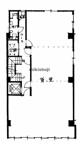 片町・東野田町・網島町・中野町の第３京橋ビル 平面1