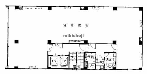 北浜～淡路町の堺筋髙橋ビル 平面1