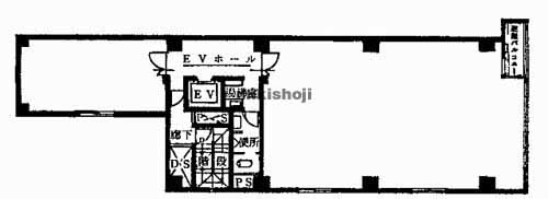 瓦町～久太郎町の甲賀ビル 平面1