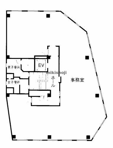 片町・東野田町・網島町・中野町のニュー若杉ビル 平面1
