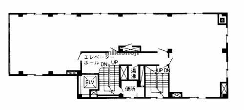 南森町周辺の西天満パークビル４号館 平面1