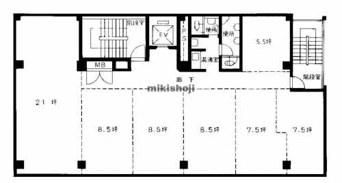 三星備後町ビル 平面1