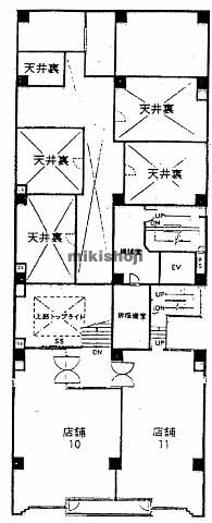 心斎橋・島之内の心斎橋アーバンライフ 平面1