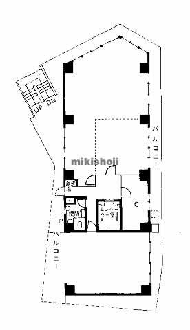 片町・東野田町・網島町・中野町の第８京橋ビル 平面1