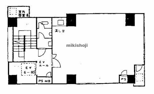北浜東～常磐町のフジタビル 平面1