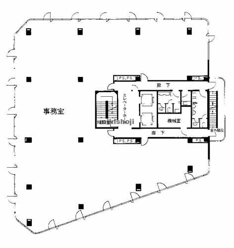 福島の大阪安藤ハザマビル 平面1