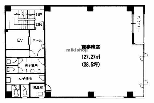 西区他のプレミアム新町ビル 平面1