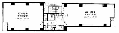 新大阪大日ビル 平面1