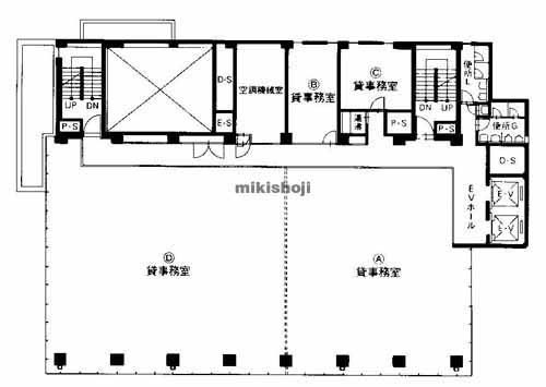 吹田市の江坂ビル 平面1