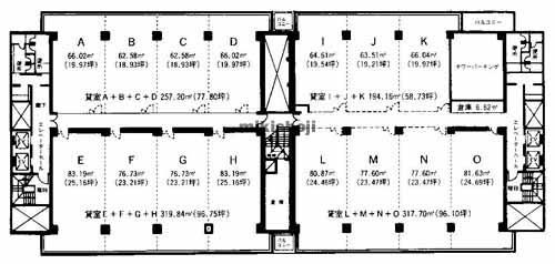 堺市の三共堺東ビル 平面1