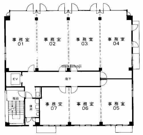 吹田市のＥＰＯＣＨ江坂ビル 平面1