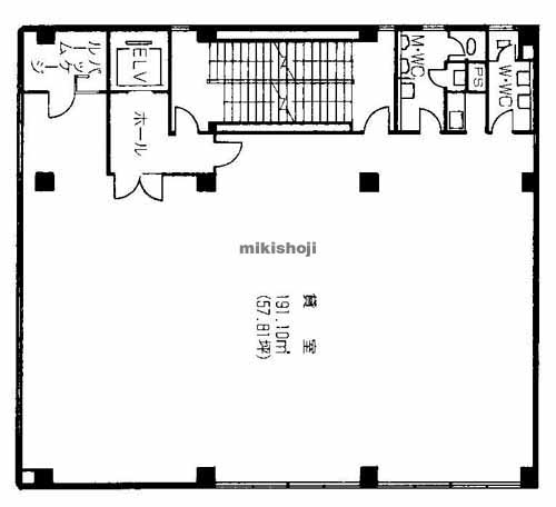 堺市の堺東八幸ビル 平面1