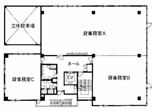 吹田市の江坂石周ビル 平面1