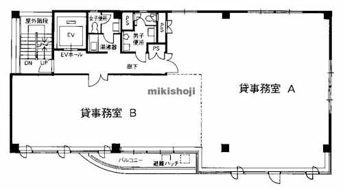 吹田市の五葉江坂ビル 平面1