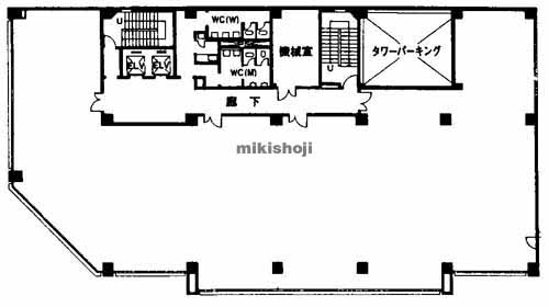 和歌山市の和歌山六番丁８０１ビル 平面1