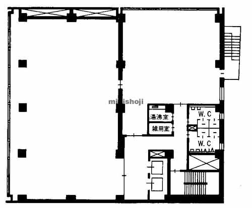 岡山市の岡山磨屋町ビル 平面1
