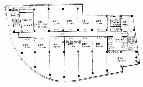大津市の滋賀ビル 平面1