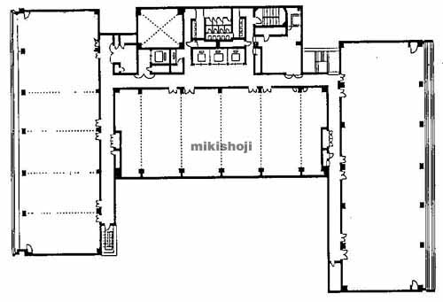 下京区の日本生命京都三哲ビル 平面1