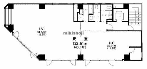 小野柄通・御幸通・磯上通の振興ビル 平面1