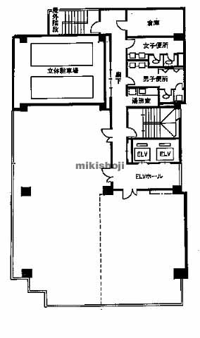 毎日新聞神戸ビル 平面1