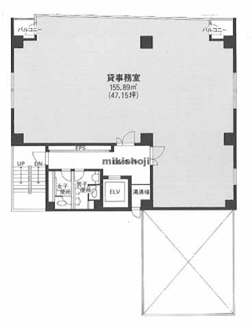 元町通・栄町通・海岸通の栄町通佐田野ビル 平面1