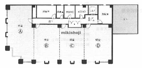 松山市の松山フコク生命ビル 平面1