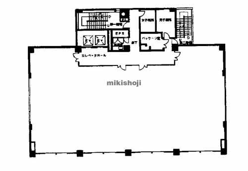 高松市の明治安田生命高松ビル 平面1