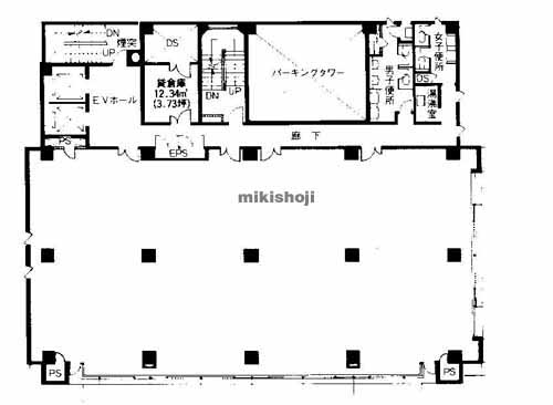 高松市の高松中央通りビル 平面1