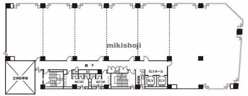 高松市の高松第一生命ビルディング新館 平面1