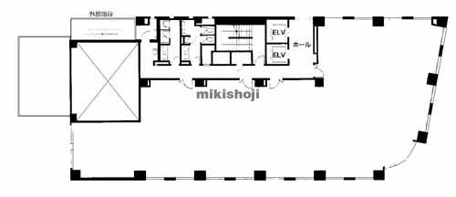 高知市の朝日生命高知本町ビル 平面1