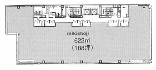 高知市のニッセイ高知ビル 平面1