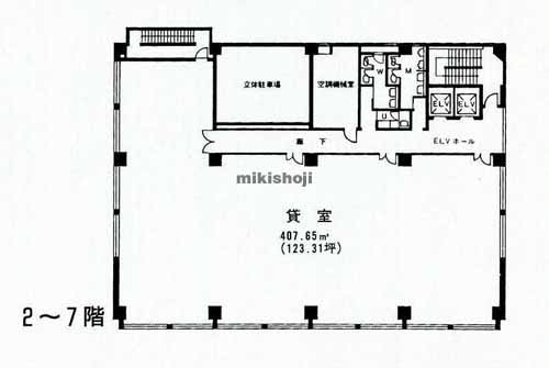 富山市の富山安住町第一生命ビルディング 平面1