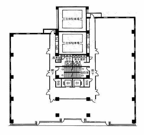 富山市のＹＳＧ富山センタービル 平面1