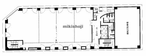 金沢市の金沢野村證券ビル 平面1