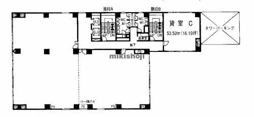 金沢市の金沢南町ビルディング 平面1