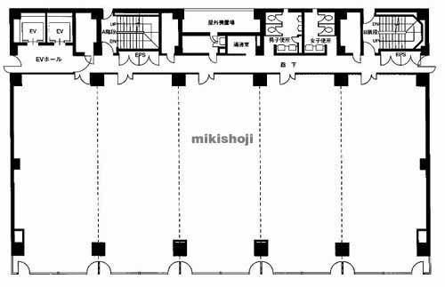 福井市の商工中金・Ｅ.Ｓ福井ビル 平面1